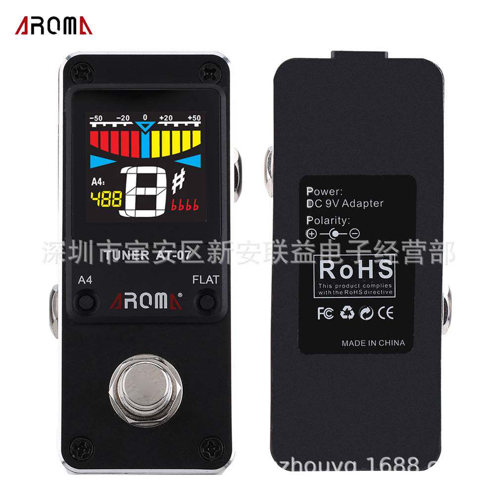 校器直销工厂阿诺贝斯电吉他吉他调音器脚踏TUNERAROMA调音电音07
