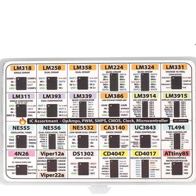 基本IC组件133件LM318LM258LM358LM224LM324LM331DS1302等