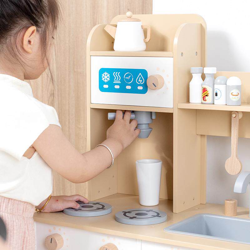 幼儿园厨房冰具箱套组合全仿套OFO真厨过家家宝宝装做饭儿童木质