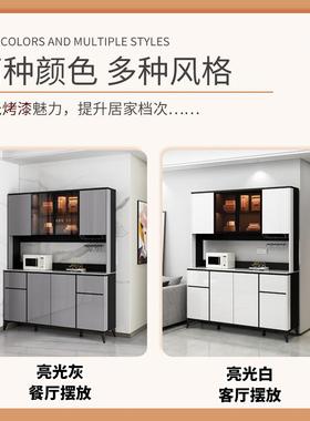 轻代实木奢QJF餐边柜现简约客厅酒柜茶水柜厨房柜碗柜体一靠墙储