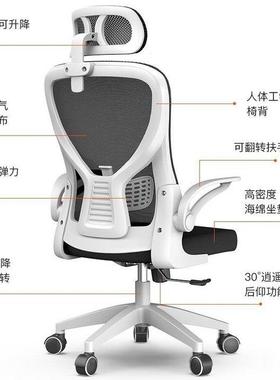 人体工学办公椅电椅靠背升降座脑椅舒椅适坐不累电竞久KOO椅办公