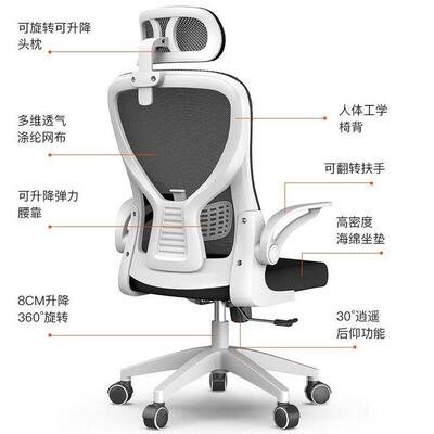 人体工学办公椅电椅靠背升降座脑椅舒椅适坐不累电竞久KOO椅办公