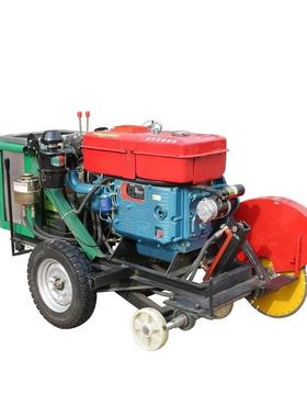 柴油马拉刻纹路机汽油混凝土水泥DOB路面切割机自动行走切割毛机