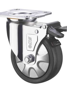 向荣-6中型C05S-01-工重业PA尼龙工业万向寸脚轮C05S01-150-662