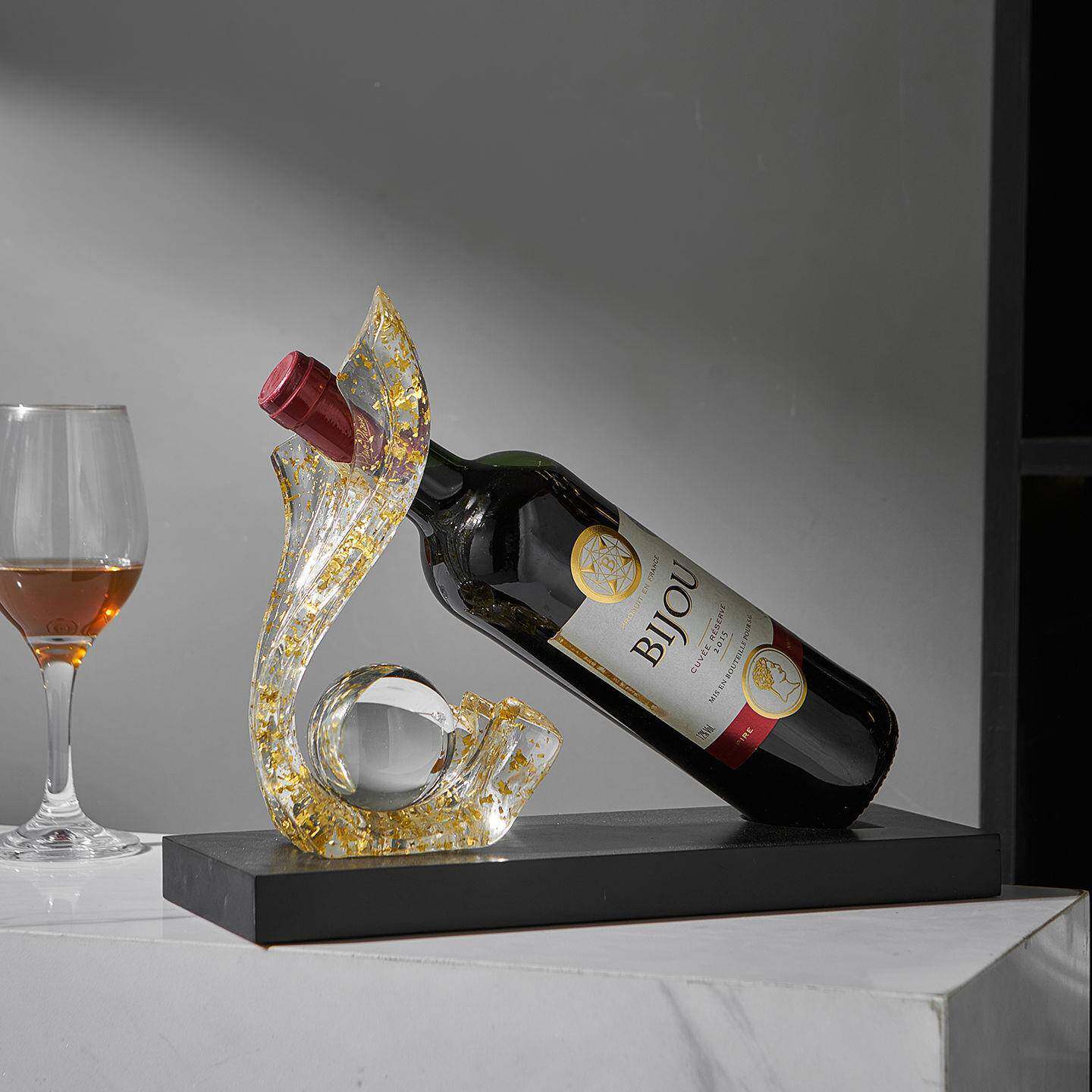 意红酒架摆件轻奢高档斜放客dgXRx5h创厅边餐厅柜酒柜装饰品家高