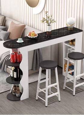 小户型吧台隔桌边家用简NCS约现代客厅玄关小吧台沙发几餐厅轻奢P