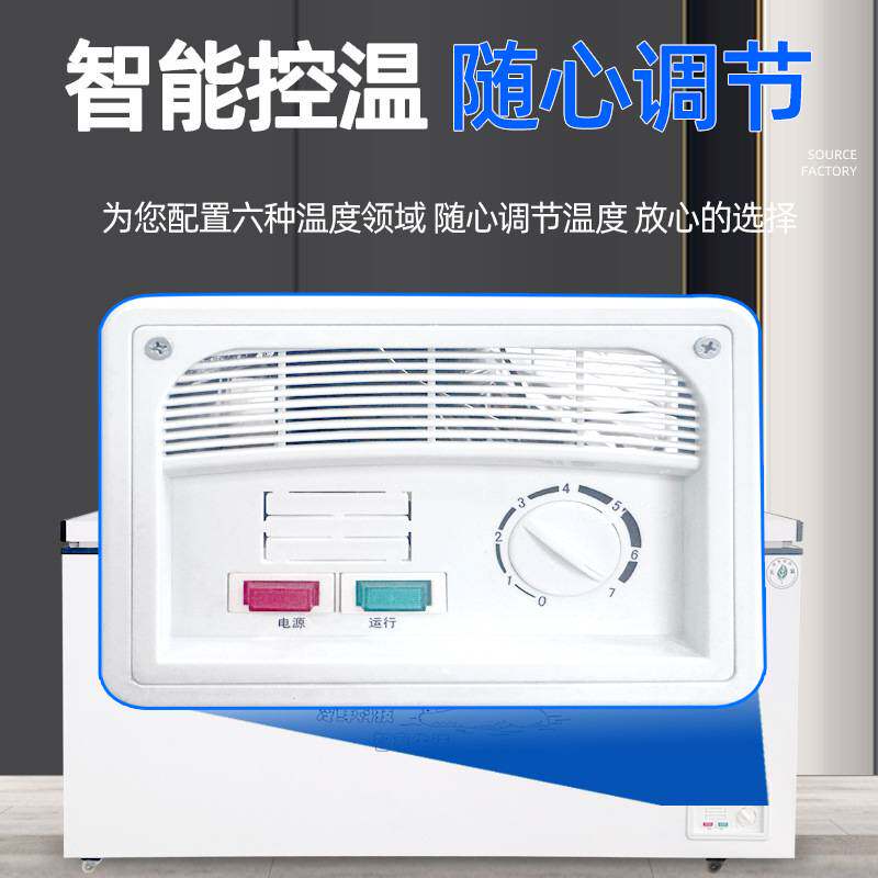 冰柜商用大容量卧式冷冻柜保鲜柜家用单双温冷藏冰箱两用卧式冰柜