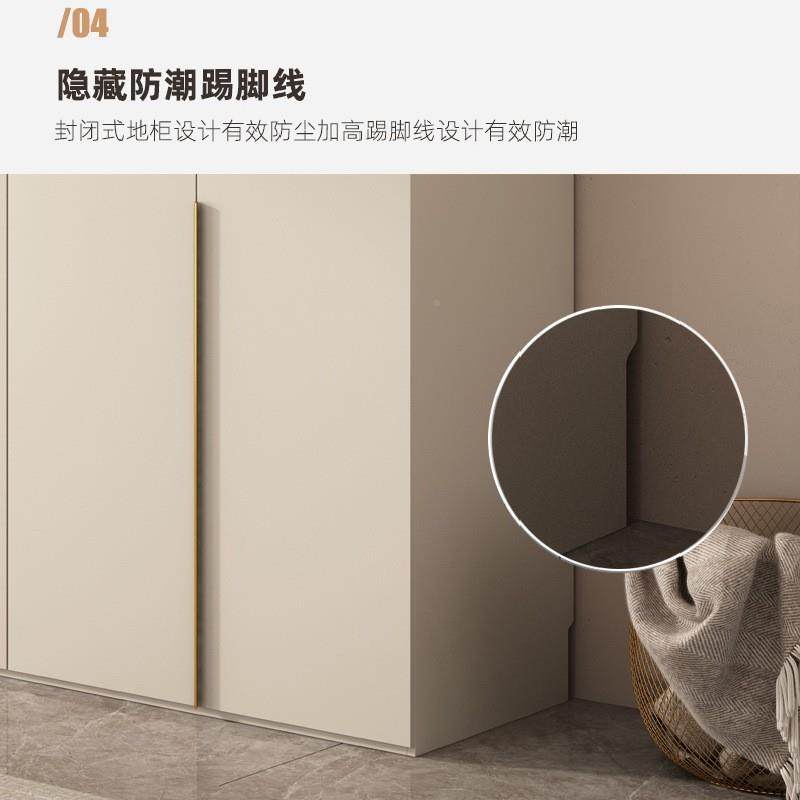 六家用卧室衣FRH柜门到一顶现代简约四五门储物子柜极简风整体大