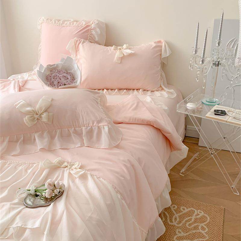 甜2025新件款A类心蝴蝶结被四件套200x2NYB0cm夏夏被四套甜心蝴蝶