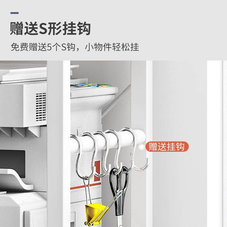 印机置物架落地文件多功柜储物架铁艺客W50GL1厅办打公室靠墙收能