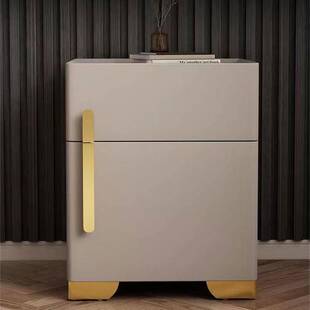 智能床头柜保险柜一体箱多功能主卧室实木储物带锁2025隐形保险柜