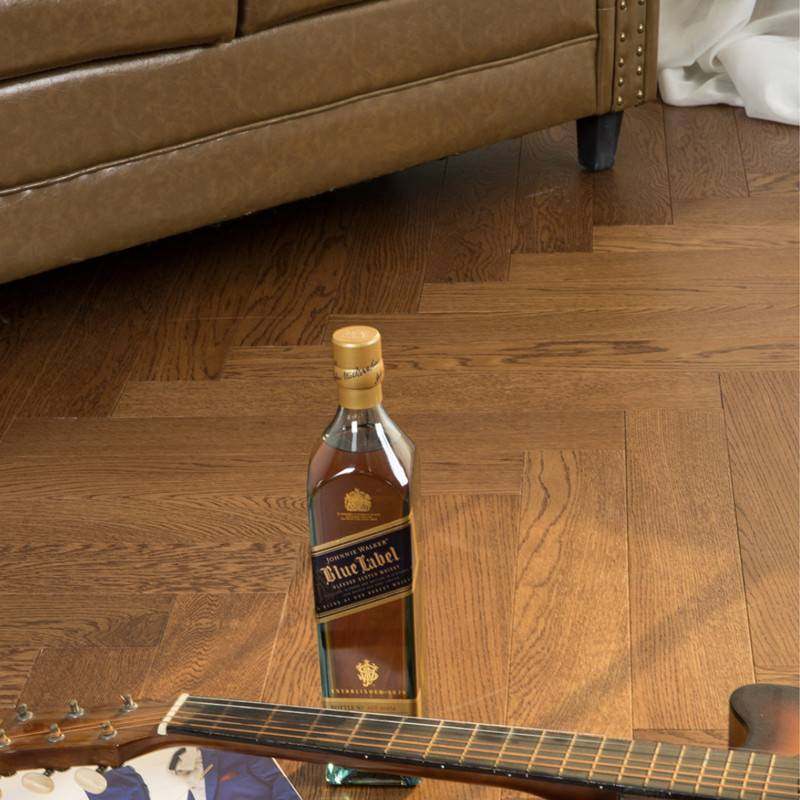 人字拼鱼骨拼实木多层木地板橡木复合艺术拼花木地板15厚地暖地板