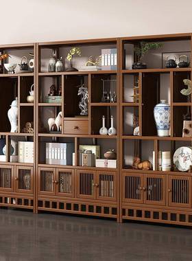 古博架非实木茶中式复古茶柜置物架室宝阁CEV多层摆件多工艺品展