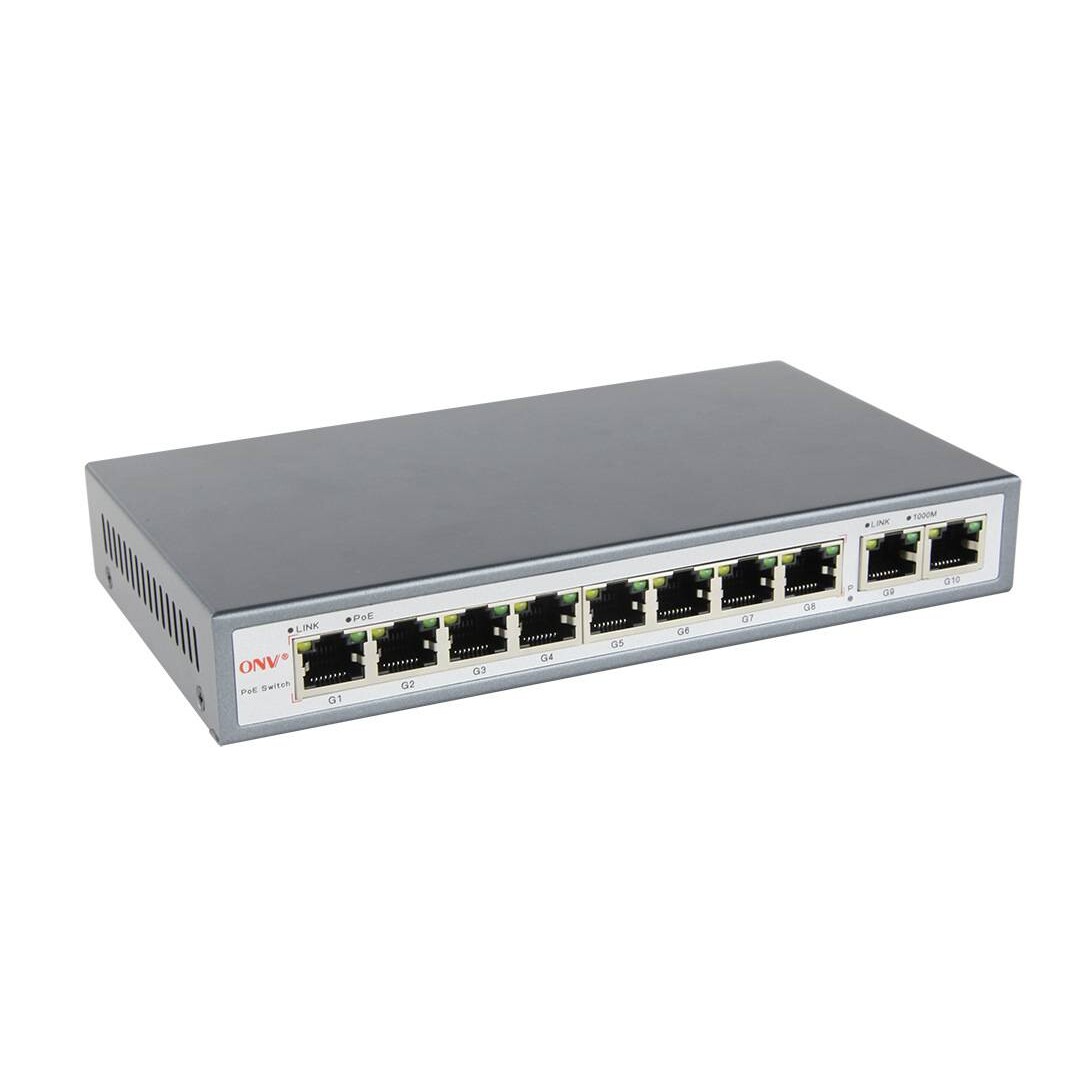 深圳厂家 10口千兆poe交换机250米传输网络监控连接设备兼容网管