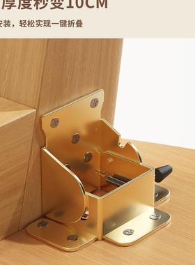 可台折飘窗小桌实木腿榻榻米茶桌子茶几日式窗叠炕桌家用矮QGV桌