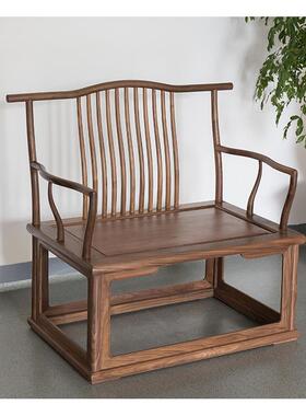 8V新中F77695S9式椅子实木书泡茶靠椅背仿古房简约主椅人椅客餐椅