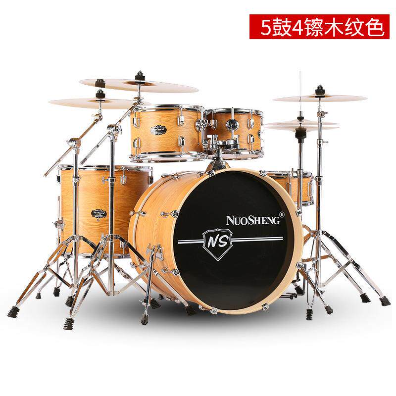 诺MAK声架子鼓人成儿童学家用爵士鼓5鼓4镲初学者业入门自练习专