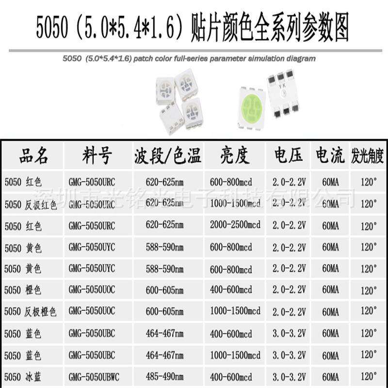 支配单5050n紫色GCA贴片led灯珠5050紫光高亮95-405持m景物灯珠