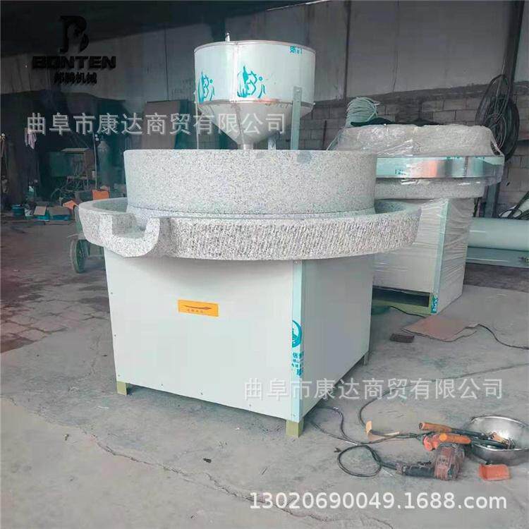 电动石石磨磨YWG面图片石磨浆米浆机80型号磨机磨自动机上料石磨