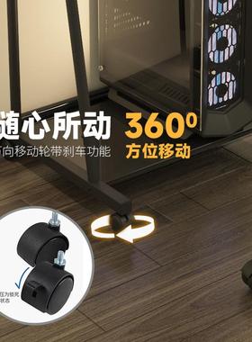 可移边动型电脑台式简易带灯学习桌书桌现代桌简约小户写字桌XHT