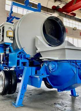 混凝土拌输泵搅车施工混凝FBP土水送泥砂浆搅拌机地泵送输搅拌一