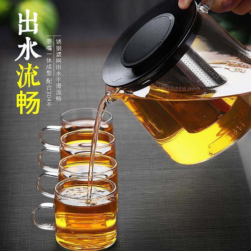 伙泡茶壶明妹火直烧玻璃壶电陶专用炉茶烧水NYX壶煮茶壶花直火壶