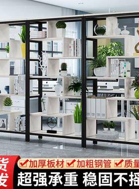 地关QLC式多层隔断置物架办公室风铁艺置物客厅玄展示架样落品展