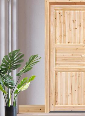 农老式木门出租屋VGJ村简套门实木杉木易原木房间装门谷仓门一件