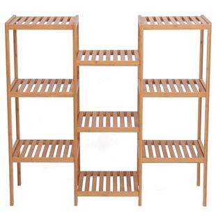 跨境15548电工商厂现直供竹置全物架收货纳架