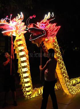 LED发光中舞龙光国舞龙舞狮发道具酒吧演夜店出酒节86293日庆典表