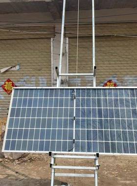 玻璃门机窗降机电动升光伏板升降吊机太阳能板提升微型87010携上便料机