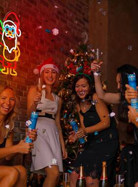 lerd霓虹灯背无品牌/Chis圣tmas诞节板款透明亚克力霓虹灯摆件节