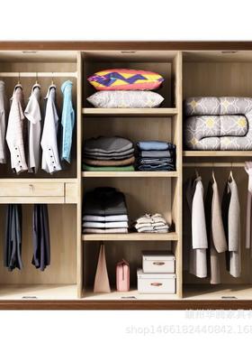 卧室组式实木整体中二三四PSL五门木质收纳柜组合拼接装出衣租房