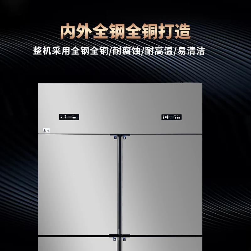 四门六风冷无霜箱商冻用冷柜冰柜全冷冻门双冰温铜TA管冷藏冷工作