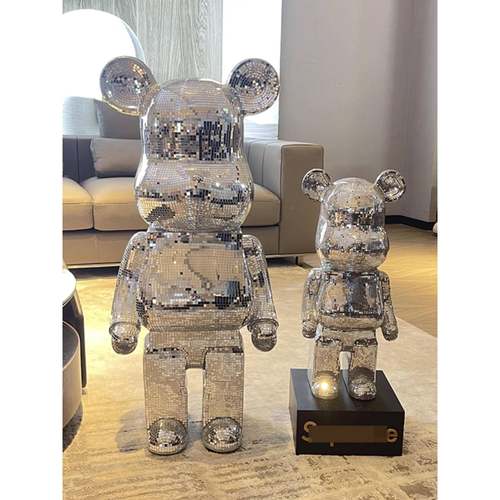 网红卡通熊存钱罐轻现代简约饰电视YVC柜奢大摆号落地创意装品件