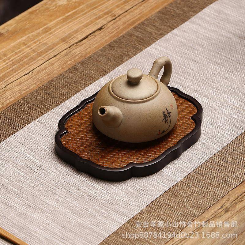 席重竹茶盘干泡台壶承小号托宋xs-33席办面公户室外茶具配件盘厂