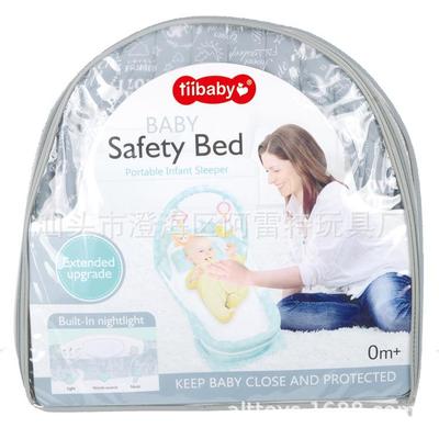 婴儿加EBO长版便携式分隔床光灯音多功能婴儿床旅可折叠行婴乐儿
