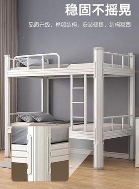 公单寓QNE人床床成人员工宿舍上下铺铁艺床双层加厚铁学校学双生