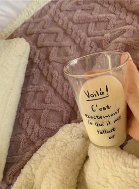 【花脸mita猫】秋印初章~简约毯纯色软厚绵绵毛毯加柔软珊瑚绒子