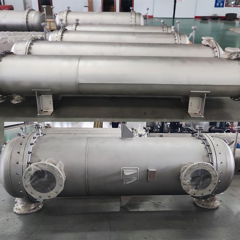 生产锈钢螺缠绕冷凝器硫氰酸红不霉器素氢气管式换热热无品牌/旋