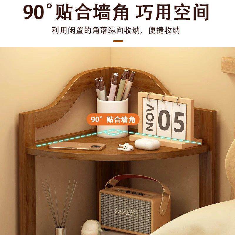 出租房用角转角柜墙柜三角收纳柜型角落小物架XBE落地简易床置头