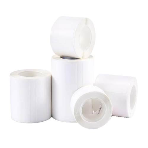 PomemoM110不形ZLG胶热敏打印纸P1/hP2方圆形透明热敏标签干纸