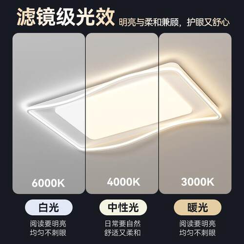 LE顶DFCC吸灯客厅现代简全光谱卧室灯全屋灯套餐组合中山家约装灯