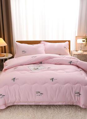 【包邮新】款镶OUS边大豆货春被加厚羽丝秋绒被子直播源