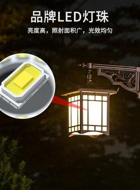 新中式景观能22345户外庭院区太阳能高杆灯小庭院灯源头工太厂阳强光