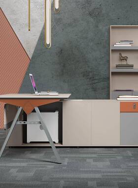 轻椅奢老电桌SJYP-JSD板桌简约现代总裁经理办公主管办公室办公桌