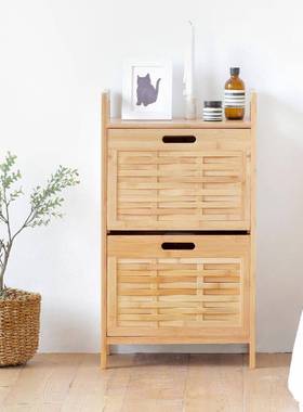 床头柜简约20169现代边物架卧室置床窄小型抽拉收纳柜楠竹简易储