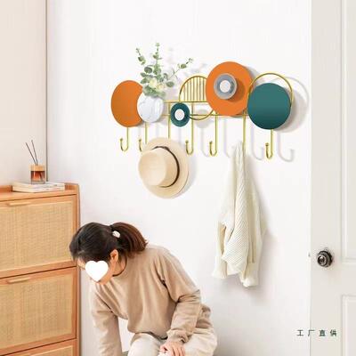 创意免打门孔玄关轻挂钩门墙上收纳粘钩进奢入F968ST99户后衣帽钩