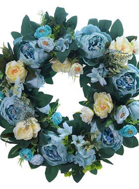 81居壁8挂挂真饰藤仿花环装饰户外婚礼现场布置圣诞家94138节墙饰