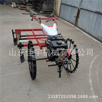 土IWK汽油手扶覆膜新机款手施肥开沟起垄旋耕机扶豆种植盖膜机
